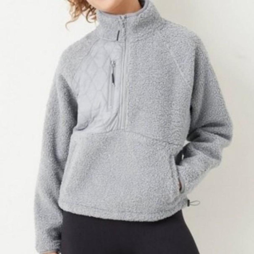 JoyLab Gray Sherpa Jacket